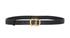 Christian Dior Saddle Belt, &pound;180, Accessories, Black/Gold, Leather, Front view
