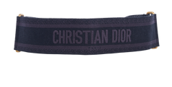 Christian Dior Logo Waist Belt, Canvas/Leather, Black, 75cm, 3*