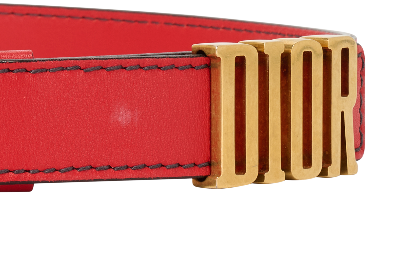 Christian Dior D-Fence Belt, &pound;220, Accessories, Red, Leather, Other view