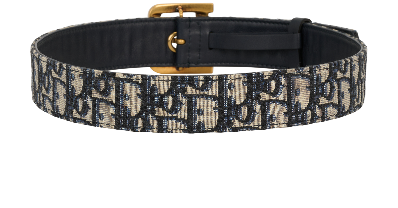 Dior Diorquake Oblique Belt, &pound;295, Accessories, Blue, Canvas, Back view