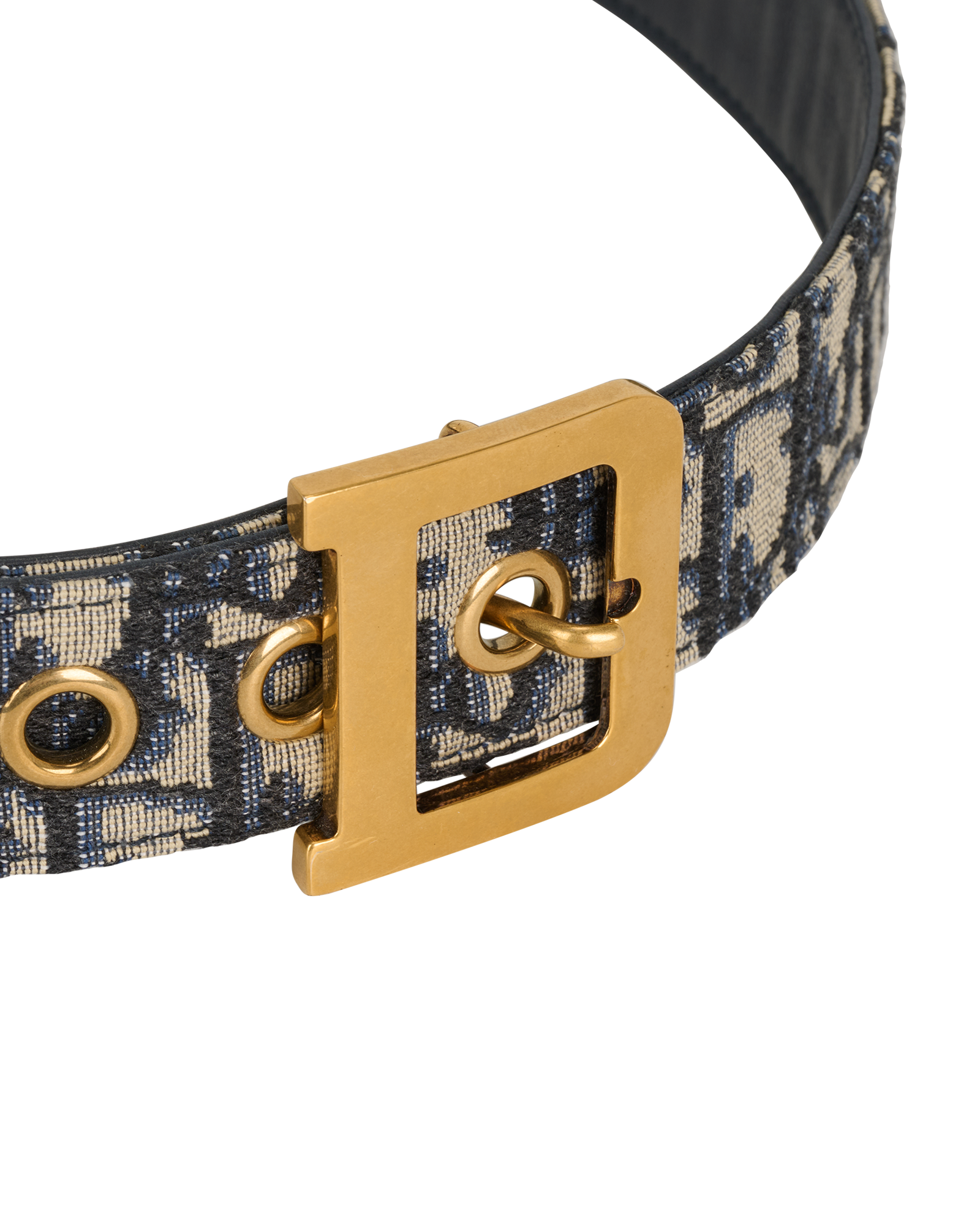 Dior Diorquake Oblique Belt, &pound;295, Accessories, Blue, Canvas, Other view