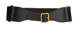 Christian Dior Logo Belt, Leather/Canvas, Sz 90, 50MA0230, 3*