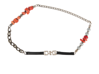 Dolce & Gabbana Beaded Chain Belt, front view