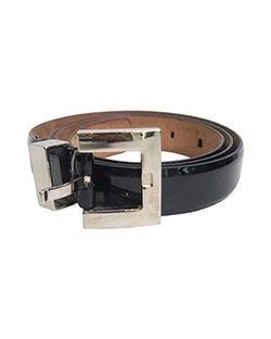 Dolce and Gabbana Belt, Patent, Black, 95cm, Box