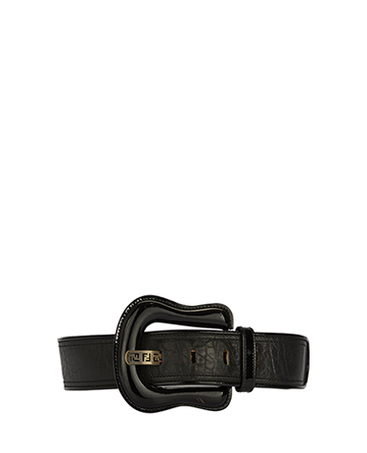 Fendi Oversized Black Belt, front view