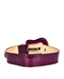 Fendi Purple Belt, back view