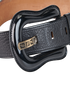 Fendi FF Oversized Belt, &pound;120, Accessories, Black, Leather, Other view