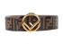 Fendi Zucca Embossed F Buckle Belt, front view