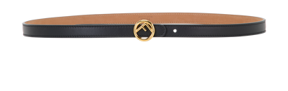 Fendi Thin Belt, &pound;220, Accessories, Black, Leather, Front view