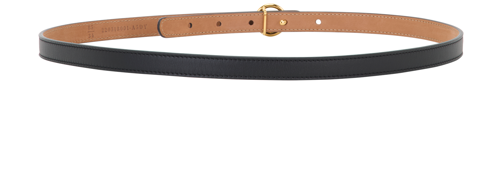 Fendi Thin Belt, &pound;220, Accessories, Black, Leather, Back view