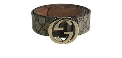Gucci Interlocking GG Belt, front view