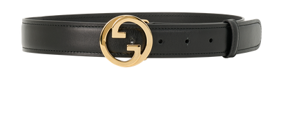 Gucci Interlocking G Belt, &pound;195, Accessories, Black, Leather, Front view