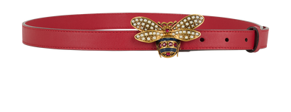 Gucci Bee Belt, &pound;170, Accessories, Red, Leather, Front view