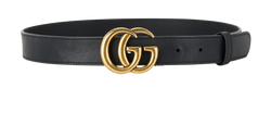 Gucci GG Marmont Belt, Leather, Black, 75cm, B, 2*