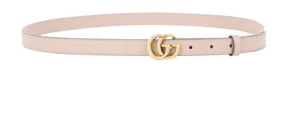 Gucci GG Marmont Thin Belt, &pound;220, Accessories, Pink, Leather, Front view