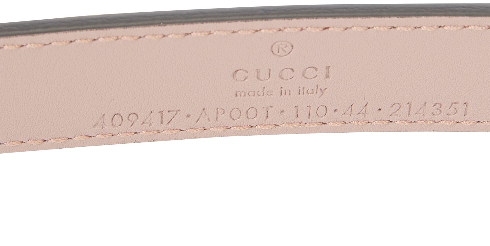 Gucci GG Marmont Thin Belt, &pound;220, Accessories, Pink, Leather, Other view