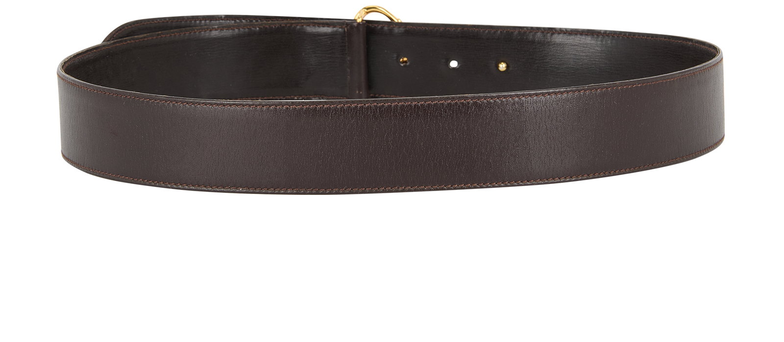 Gucci Vintage GG Belt, &pound;90, Accessories, Brown, Leather, Back view