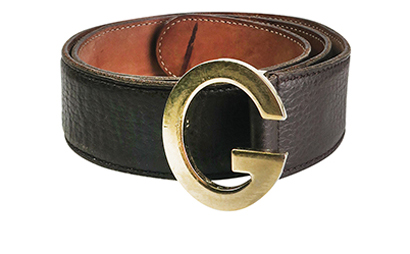 Gucci G Buckle Belt, front view