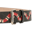Gucci Kingsnake Print GG Supreme Belt, &pound;220, Accessories, Black, Canvas, Other view