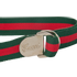 Gucci D Ring Buckle Belt, &pound;120, Accessories, Green/Red, Fabric, Other view
