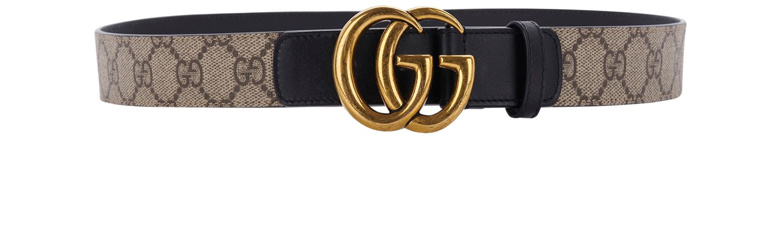 Gucci gg supreme hot sale belt with g buckle