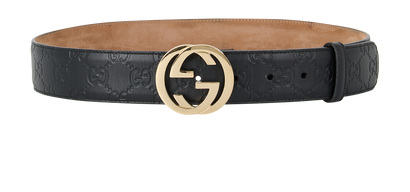 Gucci Signature Embossed Belt, front view
