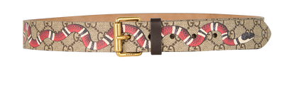 Gucci Kingsnake & GG Supreme Belt, front view