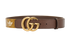 Gucci X Adidas GG Marmont Belt, &pound;220, Accessories, Brown/Tan, Coated Canvas/Leather, Front view
