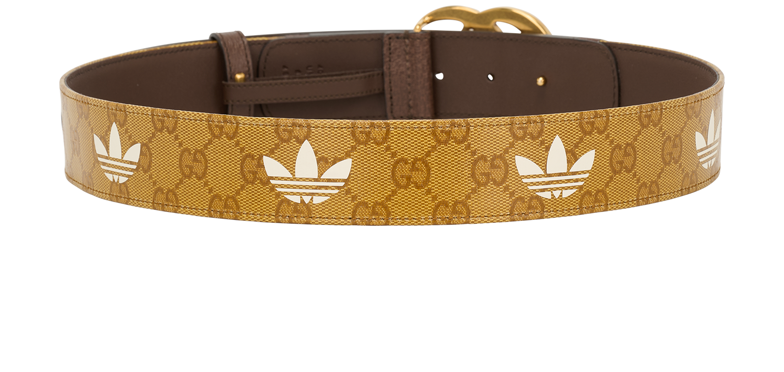 Gucci X Adidas GG Marmont Belt, &pound;220, Accessories, Brown/Tan, Coated Canvas/Leather, Back view