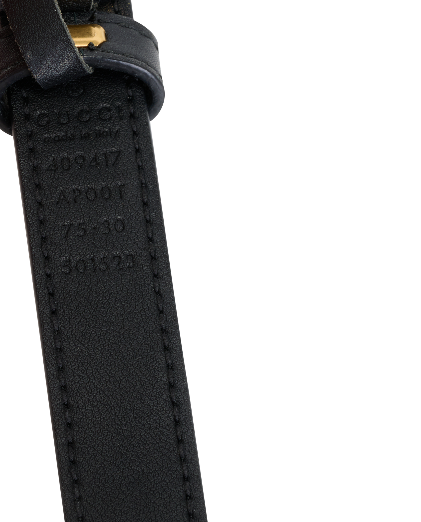 Gucci GG Marmont Thin Belt, &pound;170, Accessories, Black, Leather, Other view