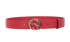 Gucci GG Belt, &pound;120, Accessories, Red, Leather, Front view