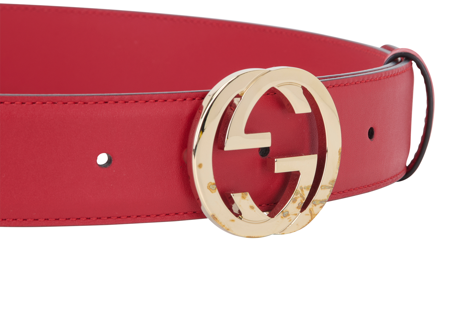 Gucci GG Belt, &pound;120, Accessories, Red, Leather, Other view