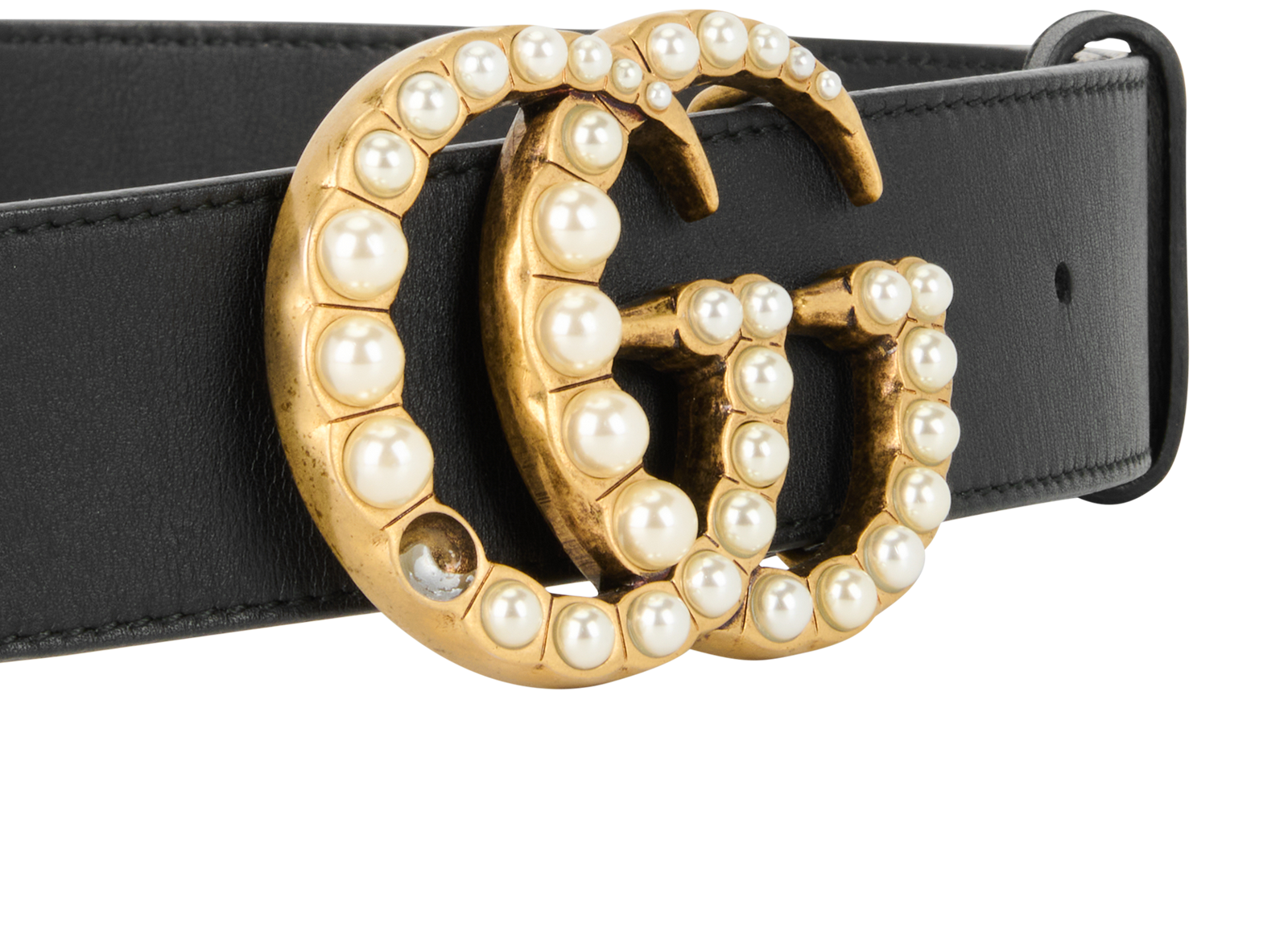 Gucci Embellished Marmont Belt, &pound;230, Accessories, Black, Leather, Other view