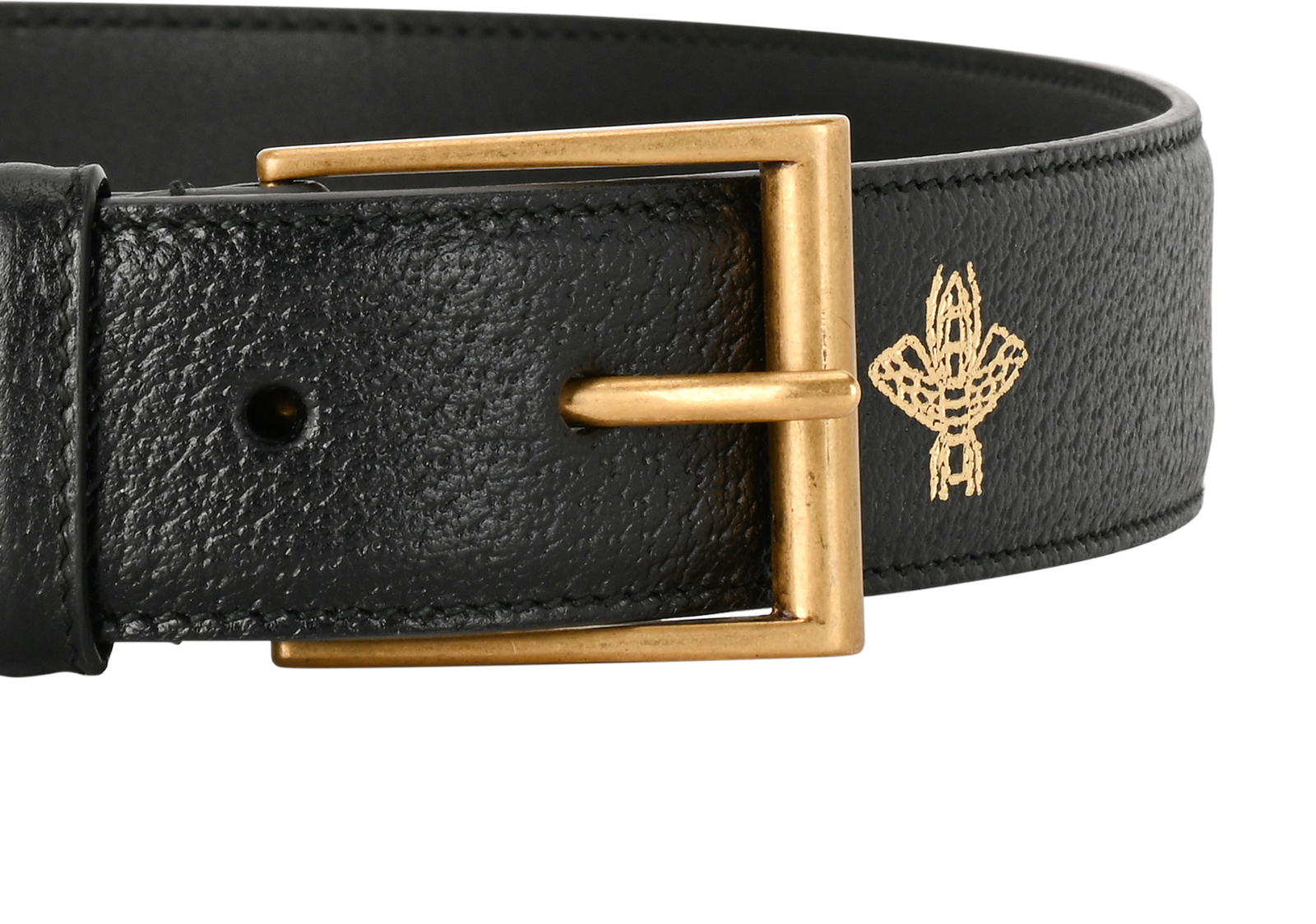 Gucci Bee Belt, &pound;180, Accessories, Black, Leather, Other view