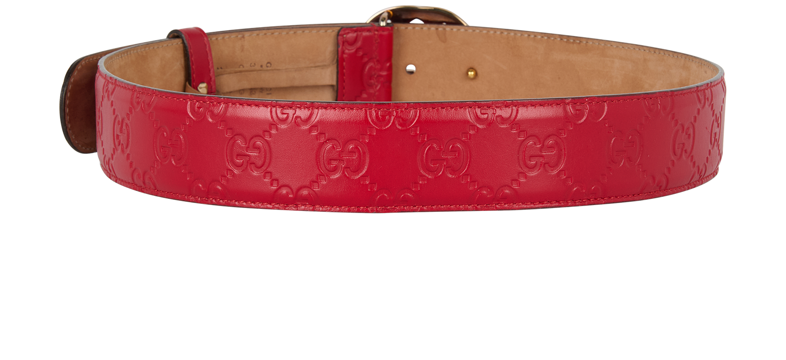 Gucci Interlocking G Belt, &pound;180, Accessories, Red, Leather, Back view