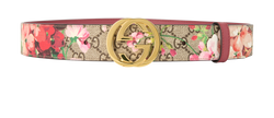 Gucci Blooms Belt, Canvas/Leather, Multi, 85cm, 3*