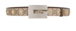 Gucci Large Belt, Canvas, Brown, 95cm, 4*