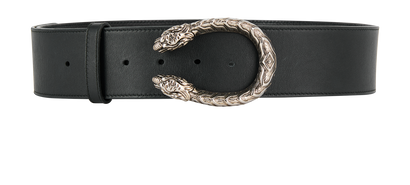 Gucci Dionysus Wide Belt, &pound;175, Accessories, Black, Leather, Front view