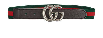 Gucci GG Elastic Web Stripe Belt, front view