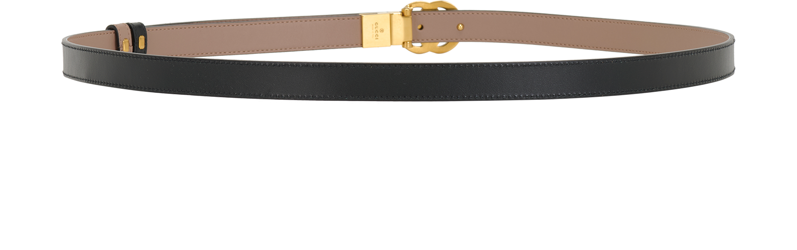 Gucci GG Marmont Reversible Thin Belt, &pound;260, Accessories, Beige/Black, Leather, Other view