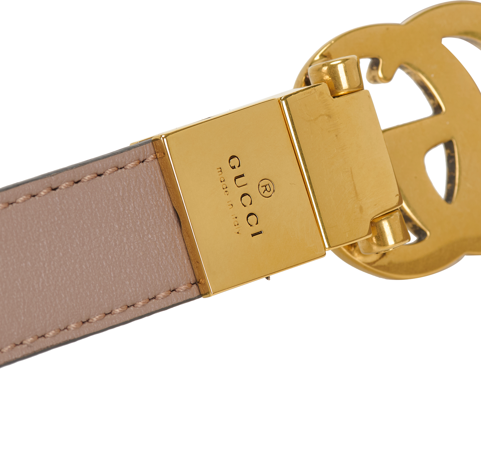 Gucci GG Marmont Reversible Thin Belt, &pound;260, Accessories, Beige/Black, Leather, Other view