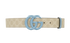 Gucci GG Marmont 40MM Belt, &pound;180, Accessories, Beige/Blue, Canvas, Front view