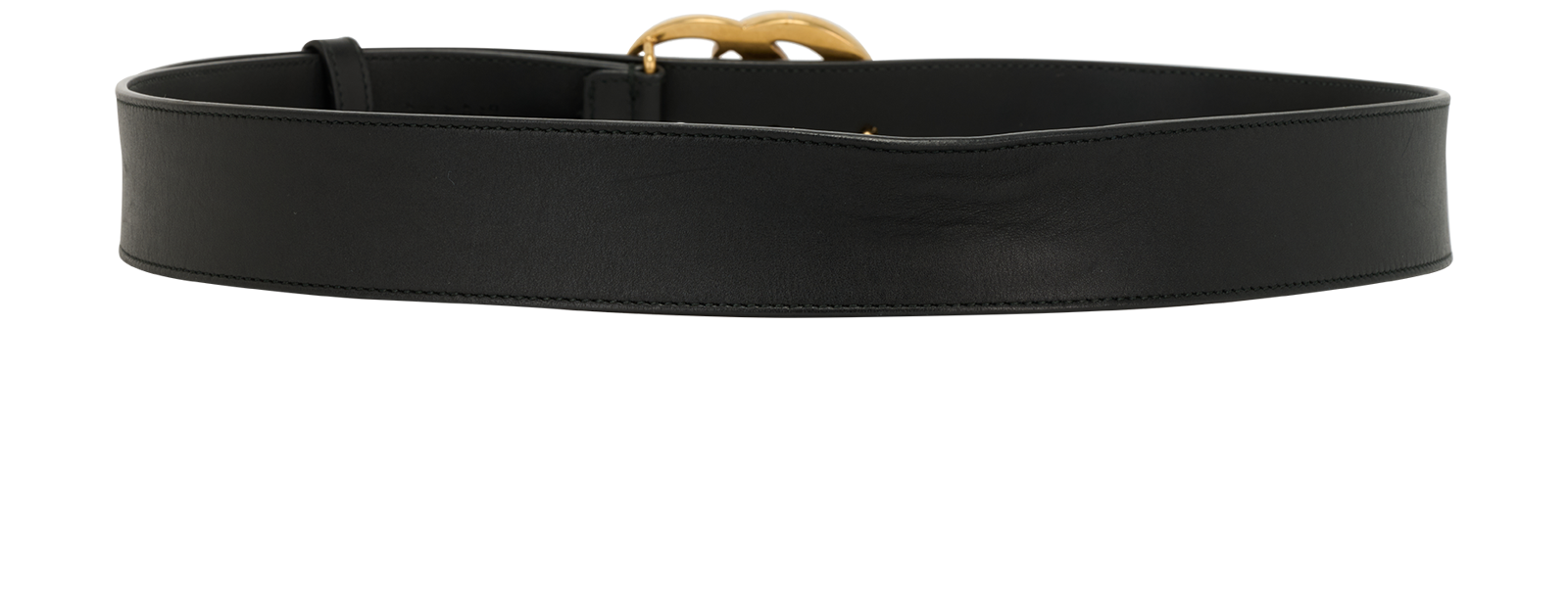 Gucci GG Marmont Wide Belt, &pound;175, Accessories, Black, Leather, Back view