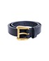 Gucci Square Buckle Belt, &pound;50, Jewellery, Black, Leather, Front view