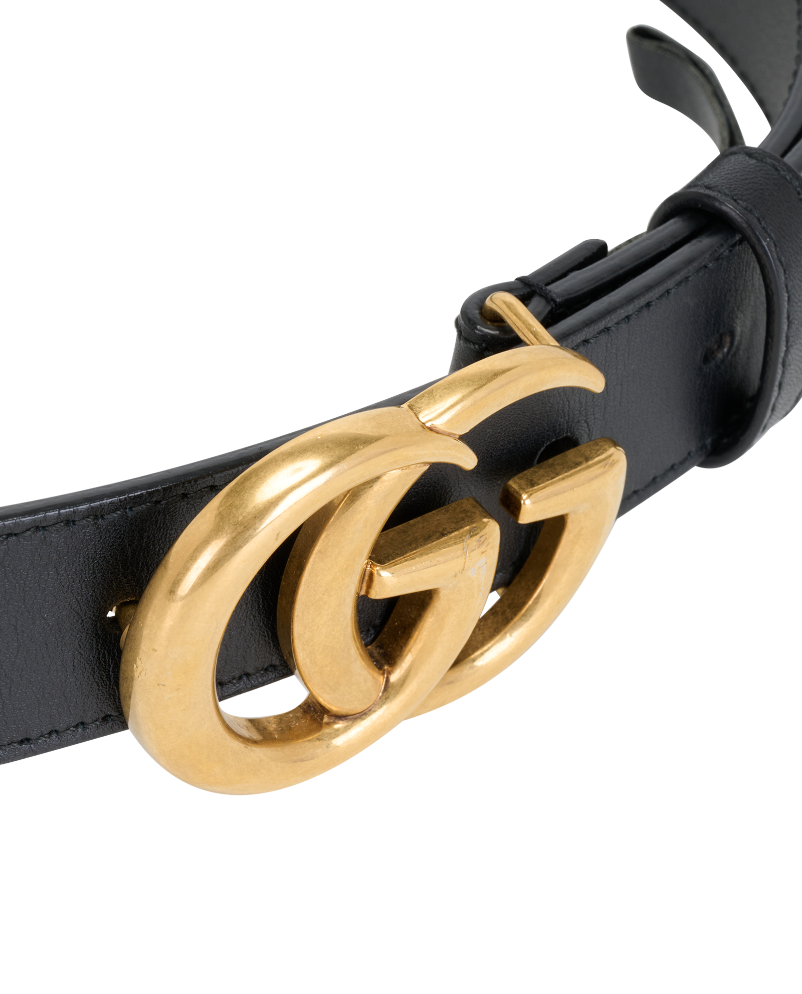 Gucci GG Belt, &pound;190, Accessories, Black, Leather, Other view
