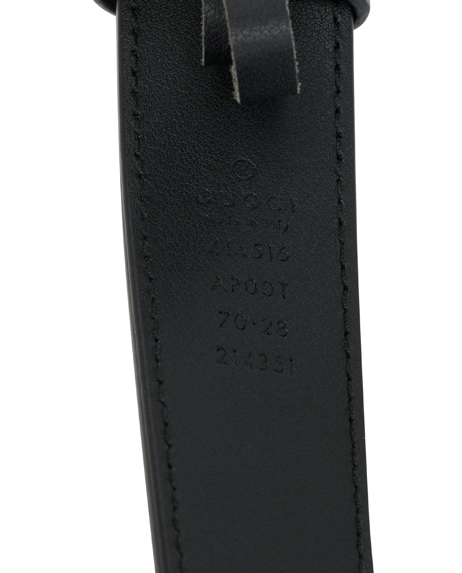 Gucci GG Belt, &pound;190, Accessories, Black, Leather, Other view