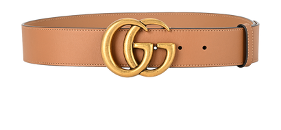 Gucci Wide GG Marmont Belt, &pound;275, Accessories, Beige, Leather, Front view