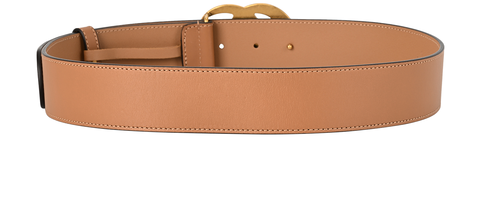 Gucci Wide GG Marmont Belt, &pound;275, Accessories, Beige, Leather, Back view