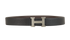 Hermes H Reversible Belt, £450, Accessories, Black/Brown, Leather, Front view