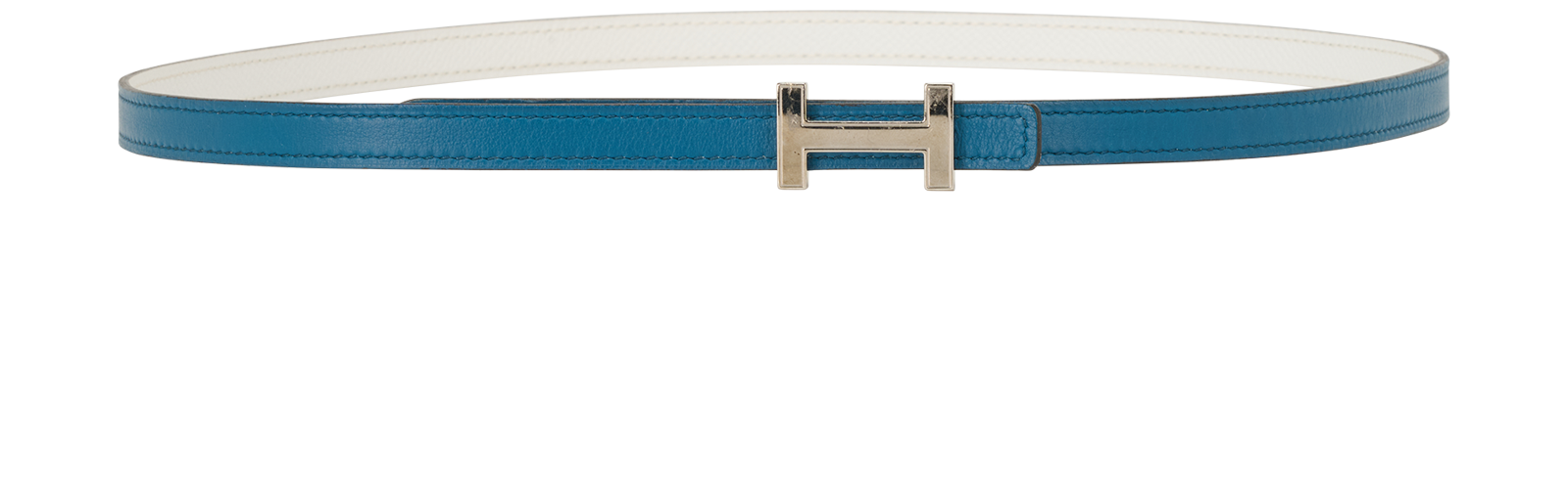 Hermes 13mm Reversible H Buckle Belt, &pound;395, Accessories, Blue/White, Leather, Other view